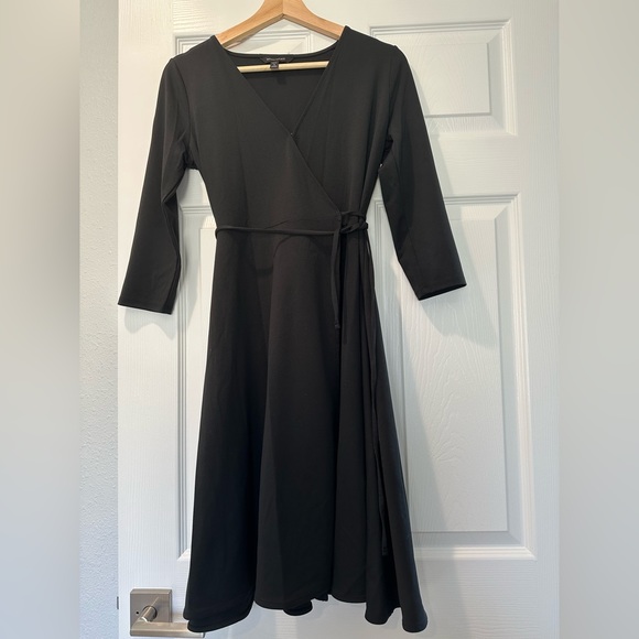 Banana Republic Wrap Dress Black Size SP - Picture 4 of 8